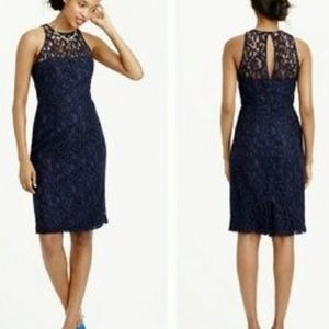 J. Crew Lace Overlay Sheath Dress